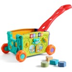 Multi-functional Trolley Play Set Factory - 2-in-1 Shopping Pull Toy