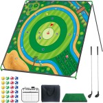 Golf Chipping Game Factory - 71"x71" Sticky Mat Indoor Outdoor
