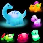 Dinosaur Bath Toys Factory - 6-Piece Light Fun Gifts for Kids