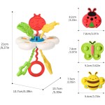 Sensory Montessori Toys Supplier - 3pcs Teething Suction Cup Spinner