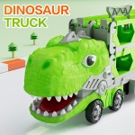 Dinosaur Truck Toys Factory - Pull Back Cars Track Learning Set