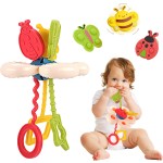 Sensory Montessori Toys Supplier - 3pcs Teething Suction Cup Spinner