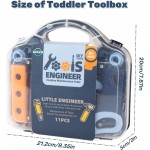 11PCS Toddler Tool Set Factory - Preschool Essentials Birthday Gifts