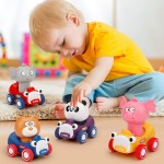 Press and Go Toy Cars Factory - Friction Animal Racing Baby Toys
