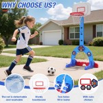 3 in 1 Sports Set Supplier - Adjustable Basketball Soccer Golf