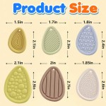 Fidget Sensory Stone Supplier - 6Pcs Silicone Textured Worry Stone
