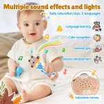 Baby Remote Control Toy Factory - Silicone Teether 3 Languages Lights