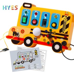 Montessori Busy Board Factory - LED Light up Switch Sensory Toys