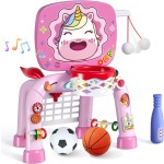 Toddler Basketball Hoop Factory - T Ball Soccer Goal Unicorn Sport