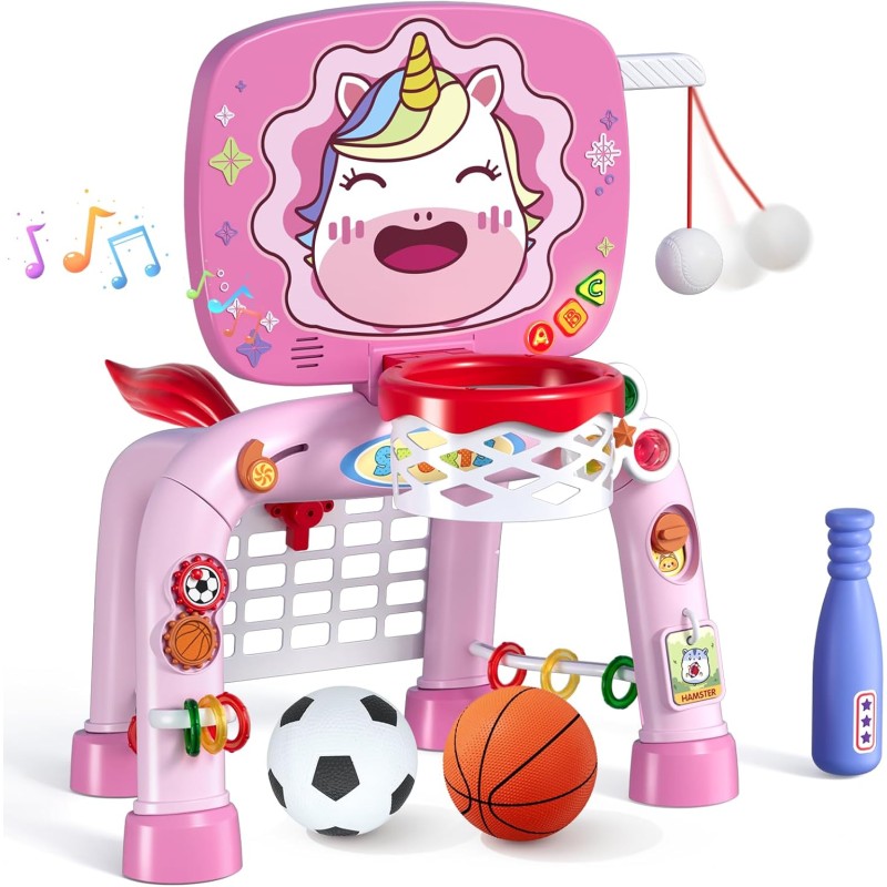 Toddler Basketball Hoop Factory - T Ball Soccer Goal Unicorn Sport