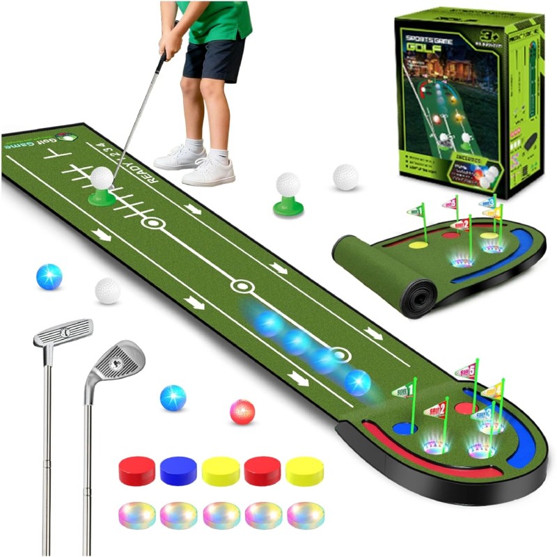 Light up Golf Play Set Supplier - Glowing Balls 2 Clubs Indoor