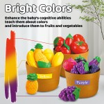 Play Food Set Factory - Preschool Kitchen Accessories Color Sorting