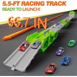 Dinosaur Truck Toys Factory - Pull Back Cars Track Learning Set