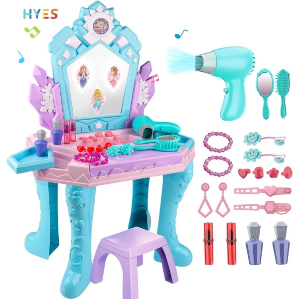 Vanity Makeup Table Factory - Magic Mirror Music Light Frozen Set