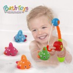 Bath Fishing Toys Factory - Swimming Whales Bathtub Infant Set