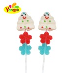 Snowman Lollipop Factory - Plastic Cartoon Chewy Gummy Flower