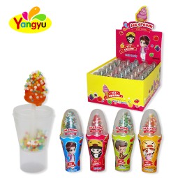 Ice Cream Lollipop Factory - Fruit Flavor Cone Particle Candy
