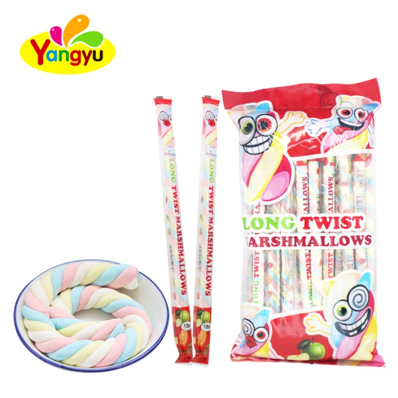 Twist Marshmallows Factory - Children Colorful Fruity Candy