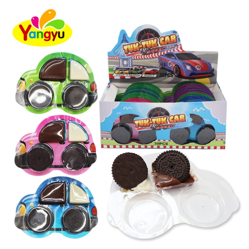 Car Chocolate Factory - Brown Sweet Liquid Biscuit Snacks