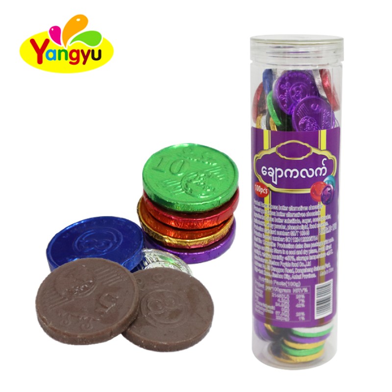 Coin Chocolate Factory - Colorful Shaped in Jar