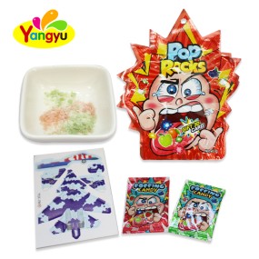 Pop Rocks Candy Supplier - Magic Fruit Flavor with 3D Card