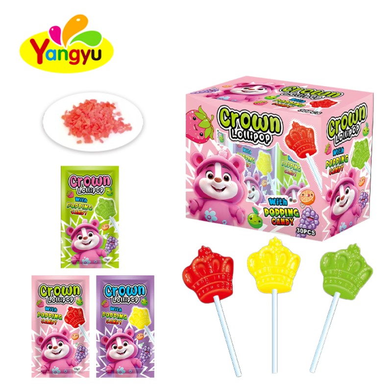 Lollipop Factory - Fruits Crown with Popping Candy