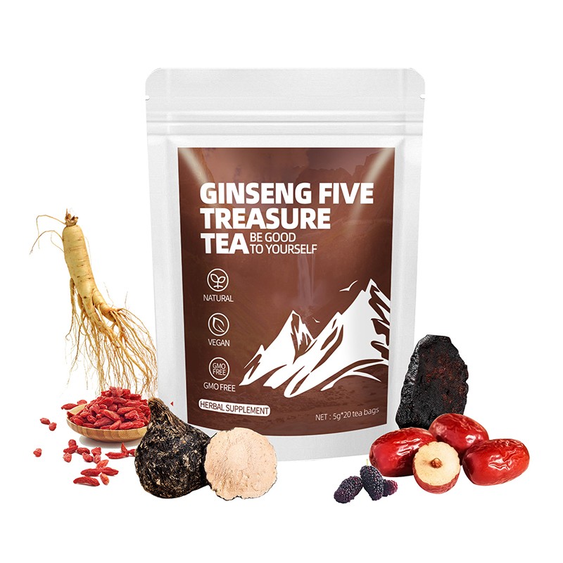 Ginseng Tea Supplier - Blended Five Treasure Blooming Herb Bag
