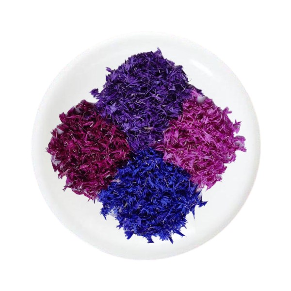 Cornflowers Tea Manufacturer - Organic Dried 4 Colors Petal Mix