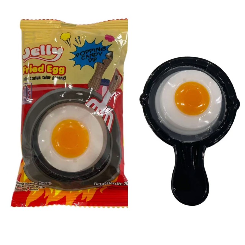 Jelly Pudding Supplier - Grilled Egg Shape Popping Candy