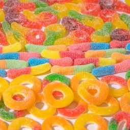 Gummy Candy Supplier - Assorted Bulk Retro Multi Color Worm