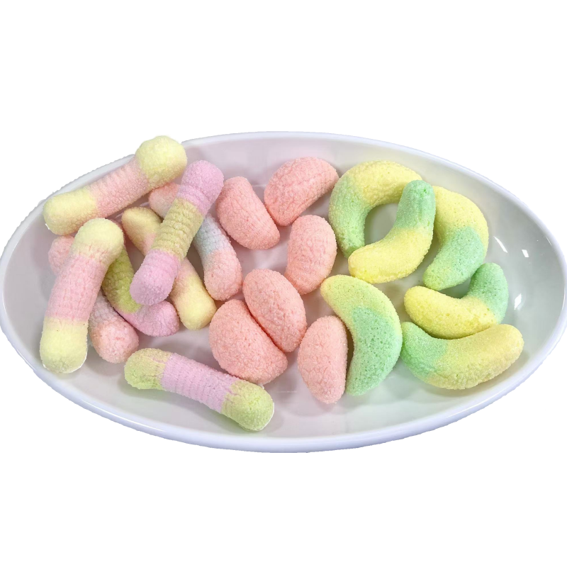 Freeze Dried Gummy Factory - Fruit Shaped Orange Crispy Snack