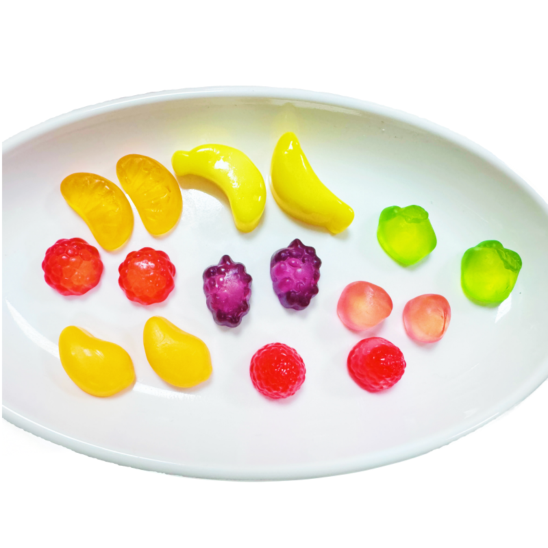 Peelable Gummy Candy Supplier - HACCP 4D Fruit Shape Real Juice