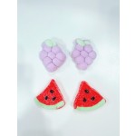 Gummy Candy Supplier - Watermelon Grape Pastry Shape Fruity