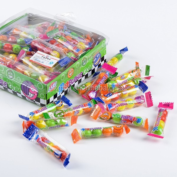 Xylitol Gum Supplier - Roll Shaped Stick Bubble Gum