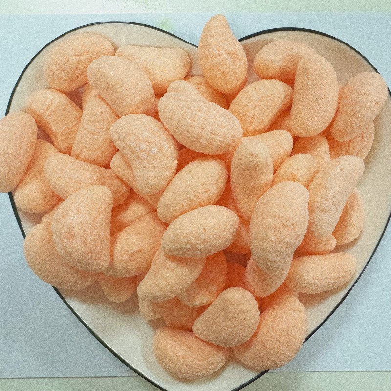 Freeze-Dried Gummy Candy Manufacturer - Tangerine Shape Sour Flavor Bulk