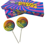 Lollipop Supplier - 85g Rainbow Swirl Flat Giant Candy