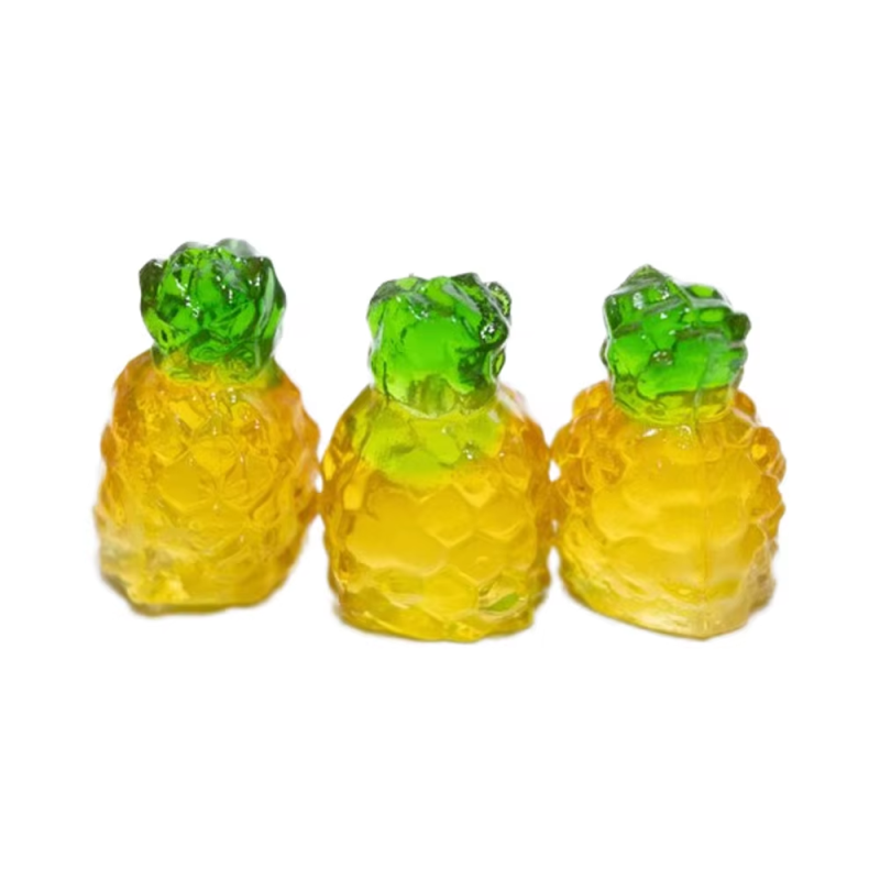 Pineapple Gummy Manufacturer - 3D Fruit Crunchy Juicy Jelly