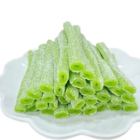 Gummy Candy Manufacturer - Apple Juice Licorice Sour Coated Bulk
