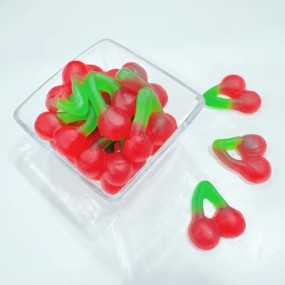 Gummy Candy Manufacturer - Cherry Shape Real Flavor Soft Chewy