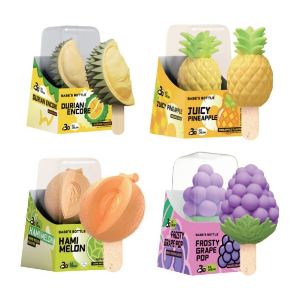 Exotic Ice Cream Manufacturer - Durian Grape Pineapple Melon Flavors