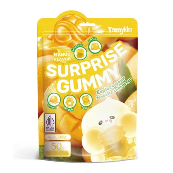 Peelable Gummy Candy Manufacturer - 4D Surprise 50% Fruit Juice