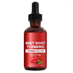 Beetroot & Turmeric Drops 60ML Liquid Supplement No Artificial Additives OEM Available