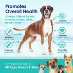 Food Supplement Pure Wild Alaskan Salmon Pet Fish Oil Omega 3 EPA DHA for Dogs & Cats Support Joint Immune Health Liquid