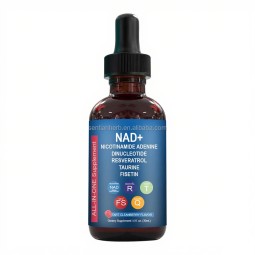 Private Label Nad+ Liquid Drops Nicotinamide Adenine Dinucleotide Resveratrol Taurine Fisetin Cellular Wellness Immune Support