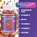 Dietary Supplement Private Label Vegan Multi Vitamin Gummy Vitamin A/B6/C/D/E Zinc Mineral Multivitamin Gummies