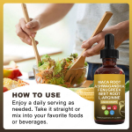 OEM/ODM Factory Maca Root Liquid Drops with Ashwagandha Fenugreek Beet Root L-Arginine Supplement for Women Men