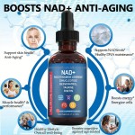 OEM Nad Supplement Nad+ Liquid Drops with Resveratrol Taurine Fisetin Support Brain Cellular Mitochondrial Health Vitamins