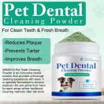 Pet Oral Health Cleaning Dog Cat Tooth Maintenance Mouth Fresh Pet Dental Cleaning Powder for Cat & Dog Wash