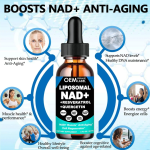 OEM NAD Supplement 900mg Liposomal NAD+ Nicotinamide Riboside Resveratrol Liquid NAD Plus Liquid Supplement