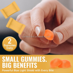 OEM Blueberry Flavor Lutein Gummies Candy Eye Health Vitamins Supplement Lutein Zeaxanthin Gummy for Eyes